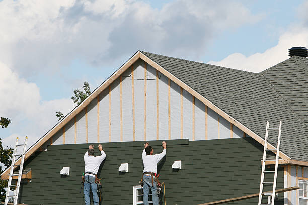 Professional Siding Replacement technician working in Freeburg, IL